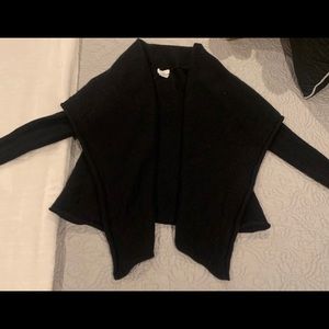 Black cashmere club Monaco cardigan